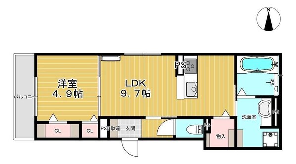 エステート塚口の物件間取画像